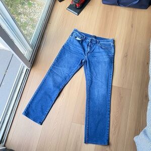 Joe’s Jeans Men’s “Kinetic” Classic Straight Blue Jeans, Size 36